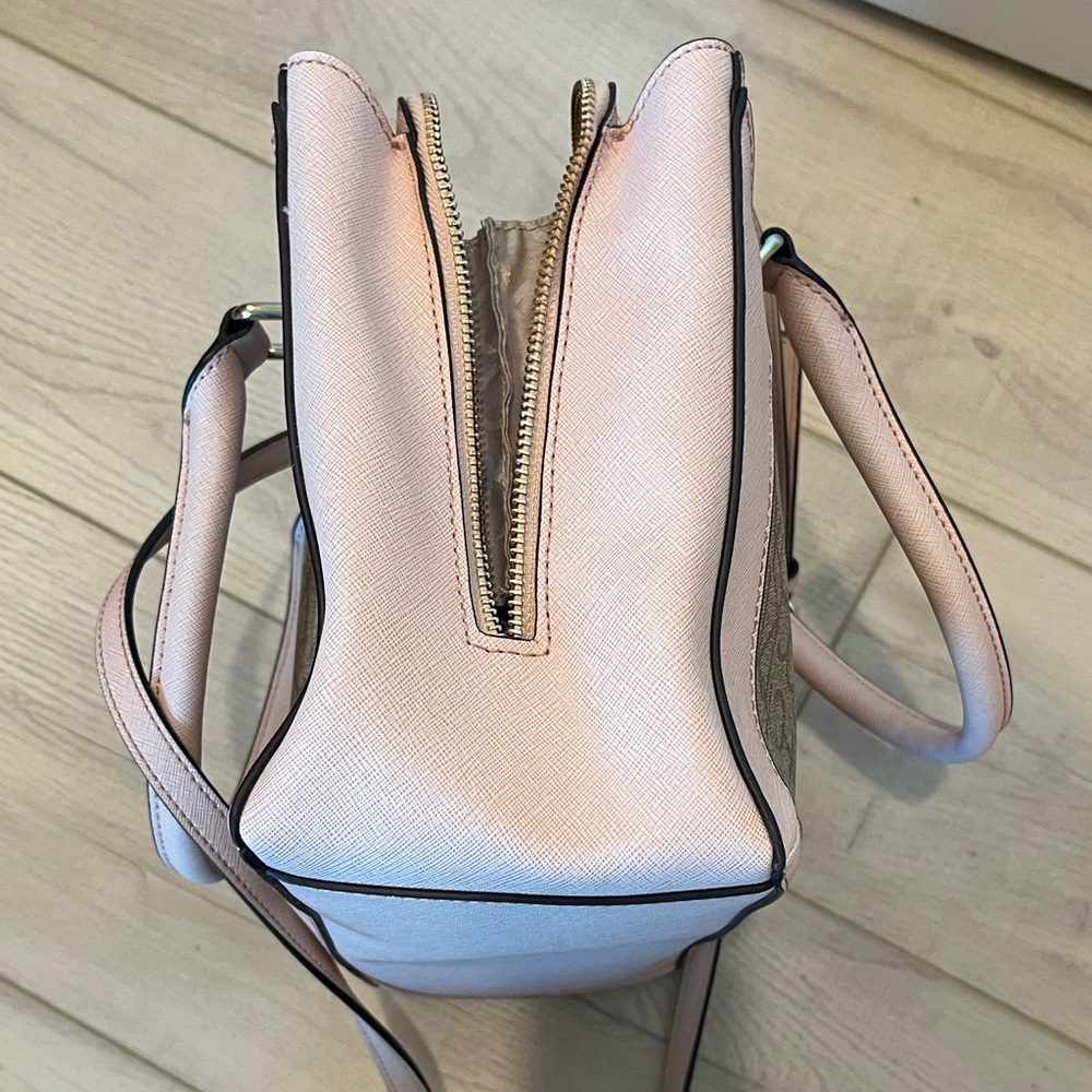Calvin Klein Blush and Taupe Satchel - Picture 10 of 14